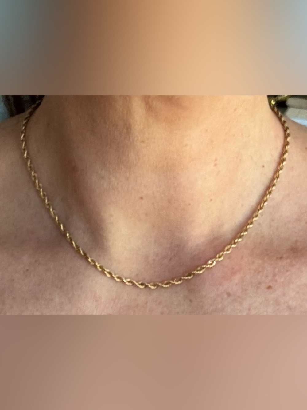 Zofia Day Co 14k Gold Rope Chain Necklace - 18” - Picture 5 of 7